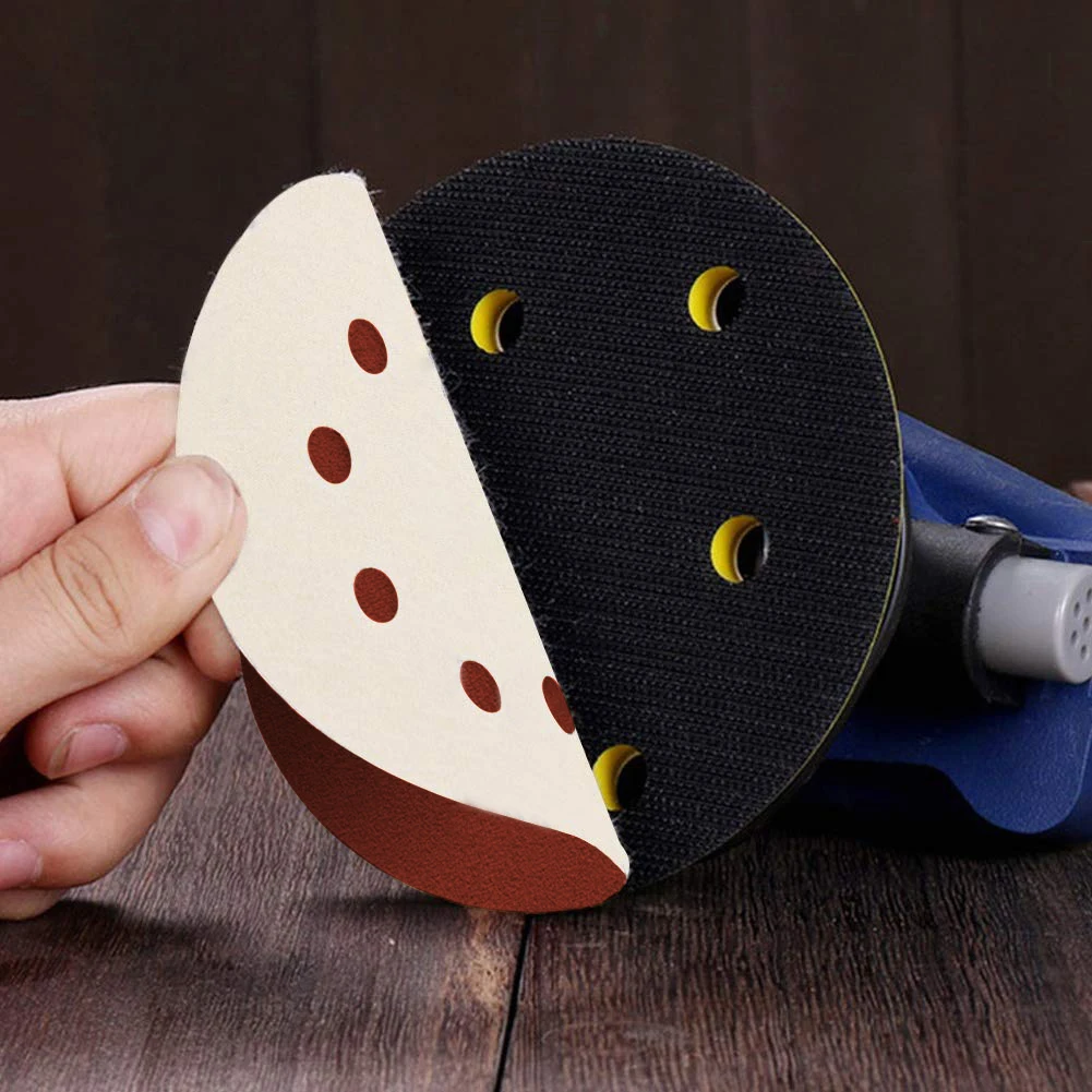 Professional 50pcs 6inch Round Abrasive Discs Paper 6 Holes Sanding 40-800 Grit Polishing Sharpening Sand Accessori | Инструменты