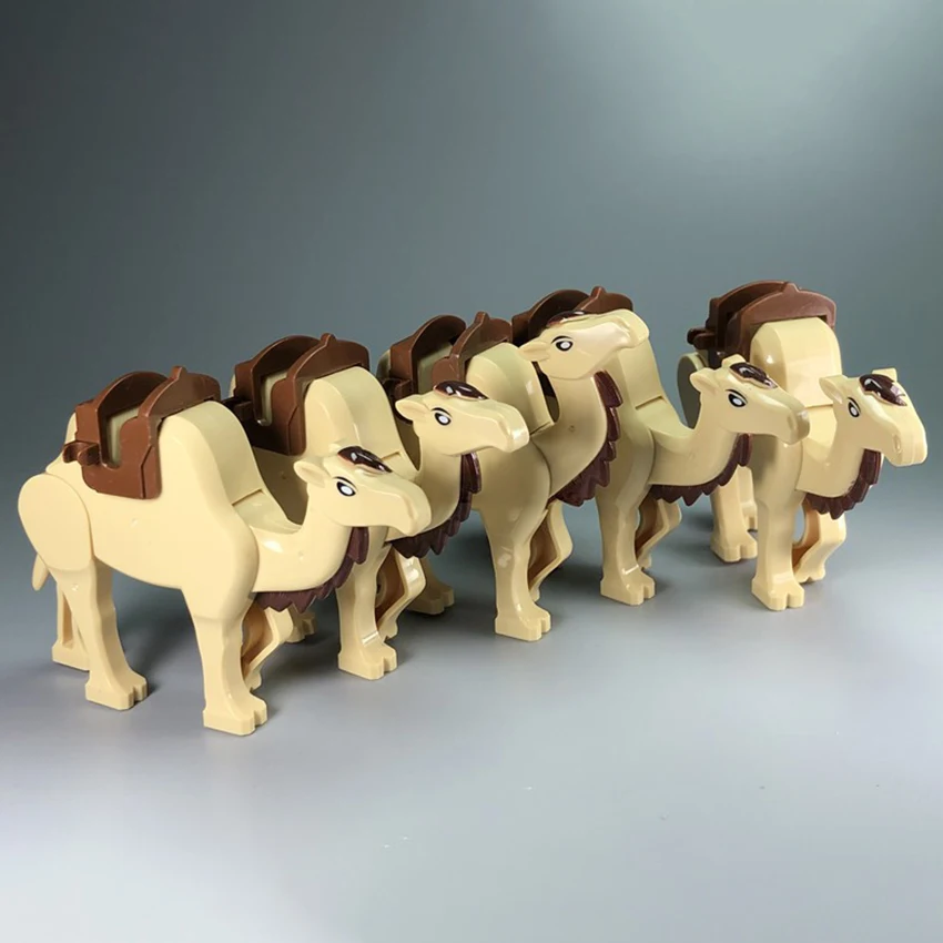 Одиночные фигурки MOC аксессуары инструмент животное пустыня верблюд набор