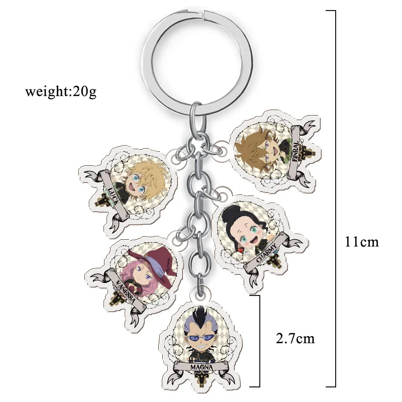 Anime Peripheral Natsume Friends Account Acrylic Keychain Five-a Set of Doll