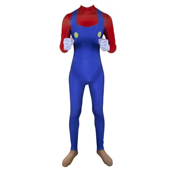 

Mario Children family Funy Kostuum Cosplay Costume Christmas Kids Adult superhero Bodysuit Suit Jumpsuits Rompers costume