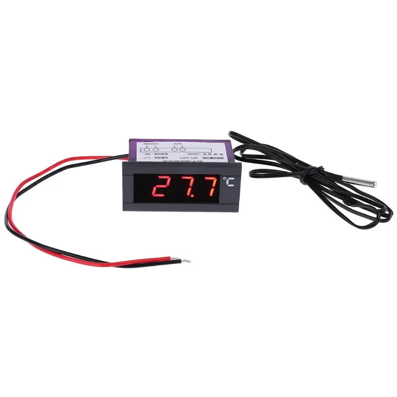 

Digital Embedded Thermometer Refrigerator Freezer Temperature Display Panel 220V