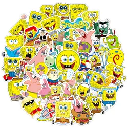 10/30/50/Pcs Anime Dessin Animé SpongeBobs Graffiti Bagage à Roulettes Anti Décoratif BRICOLAGE Imperméable À L'eau Mignon Autocollants Amusants Cadeau Jouets Pour Enfants 