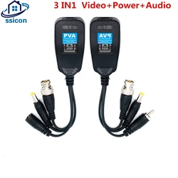 Balun – connecteur Audio BNC vers RJ45, émetteur récepteur HD CVI/TVI/AHD pour système de caméra de Surveillance, 5mp, 10 paires 