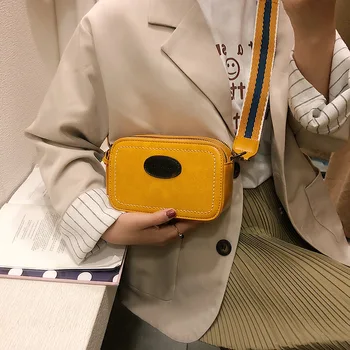 

Mini Bag Clip-Bag Vintage Handbag Messenger Small Simple-Style Fashion Women's PU BAGS
