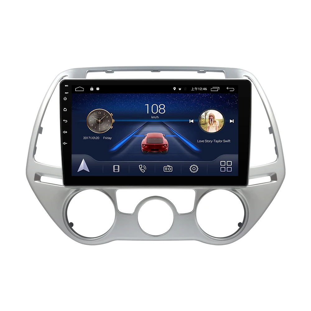 

9" Octa-core 2.5D IPS screen Android 8.1 Car GPS radio Navigation for Hyundai I20 2012-2015