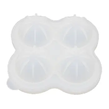 

4 Hole Ice Hockey Silicone Ice Cube 4 Ice Cube Round Ice Hockey Four Consecutive Ice Hockey Durable Portable