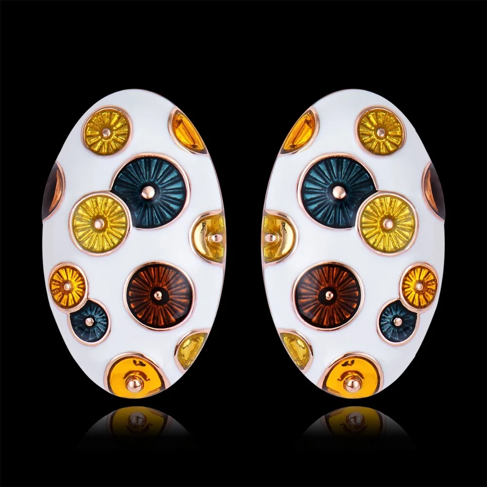 0154909_impressive-rose-gold-plated-enamel-stud-earrings-factory-direct-supply