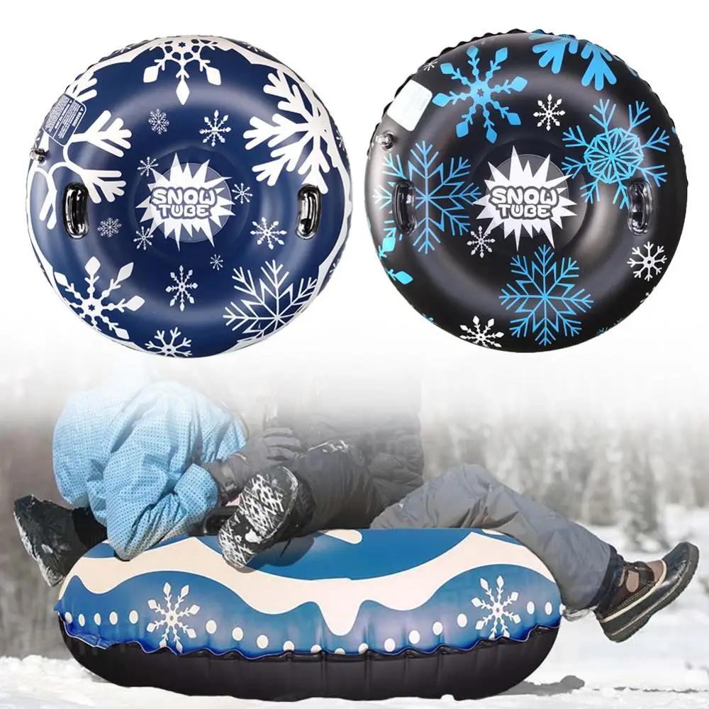 

Floated Skiing Board PVC Winter Inflatable Ski Circle with Handle Durable Children Adult Outdoor Snow Tube Skiing Accessories