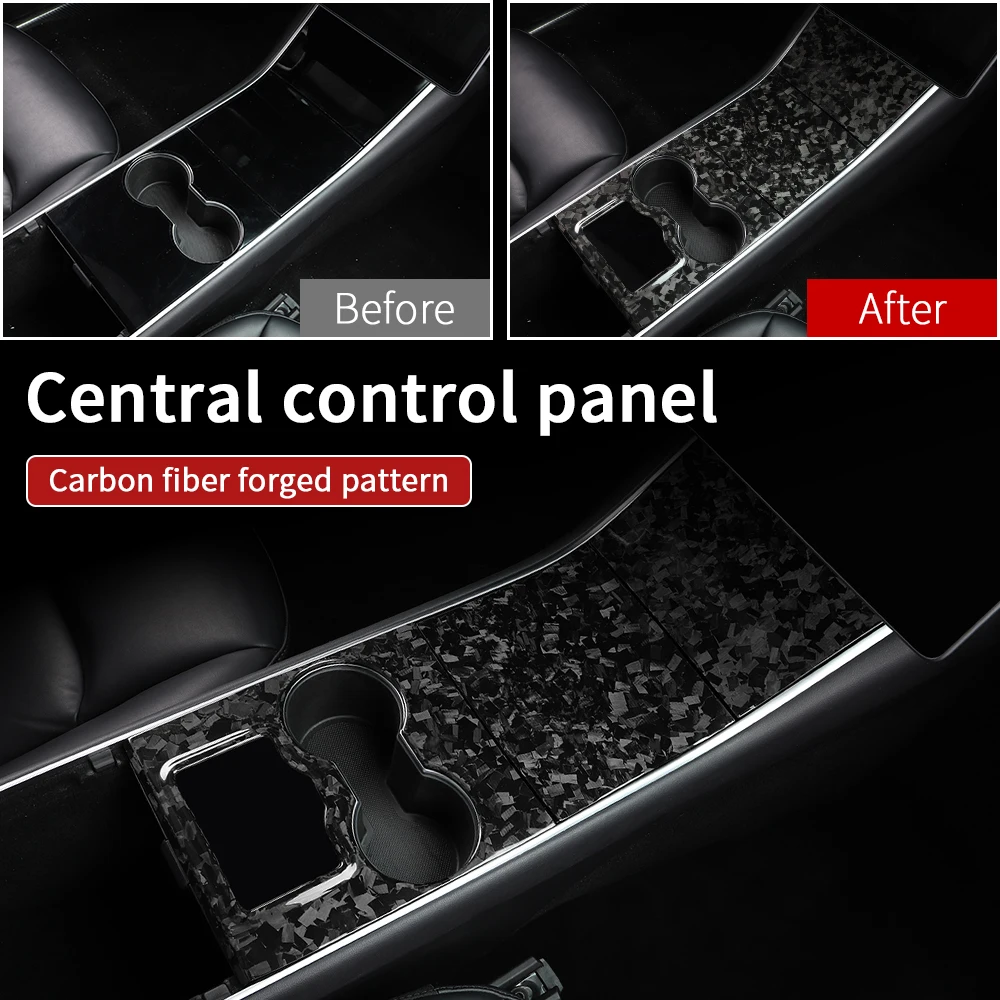 Real forged carbon fiber for Tesla model 3 accessories/car accessories model 3 tesla three tesla model 3 carbon/accessoires