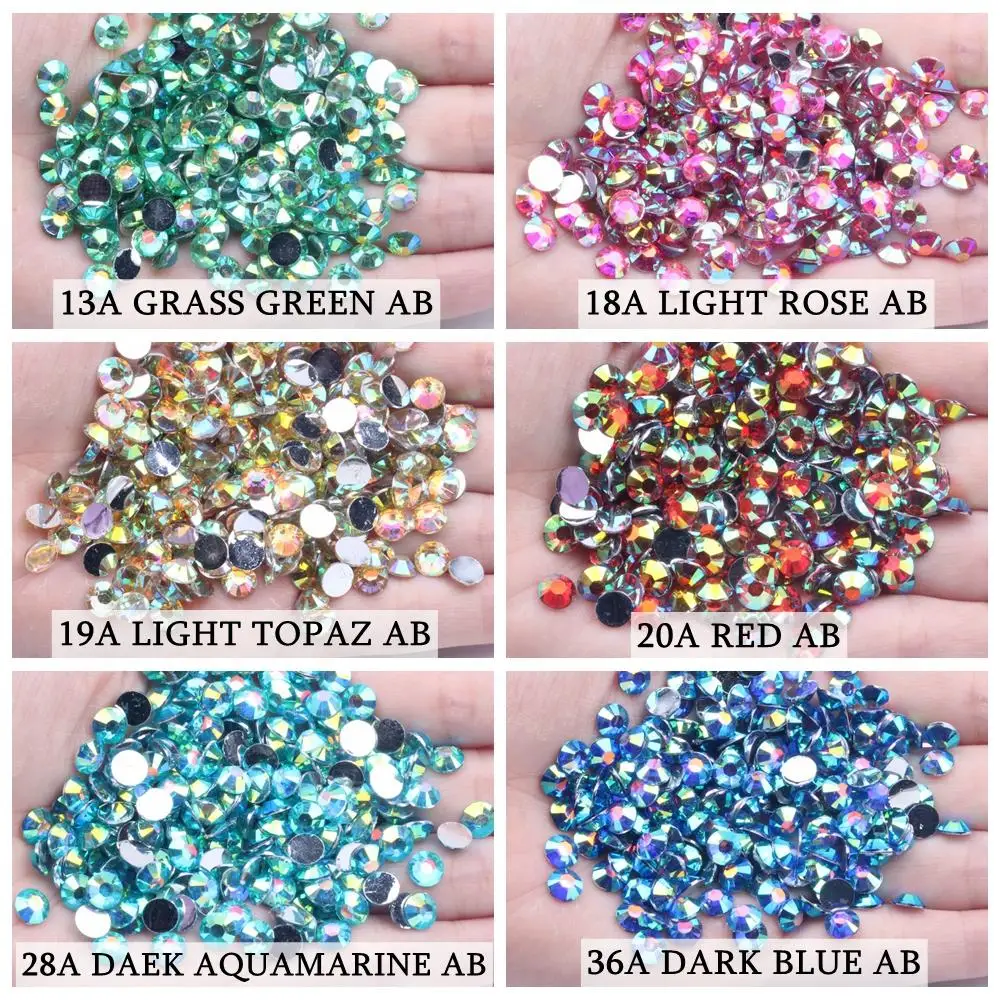 Resin Rhinestones 6mm 10000pcs Flatback Normal Colors Many Colors Choose  Round Glue On Diamonds Diy Nails Art Decorations - Rhinestones &  Decorations - AliExpress