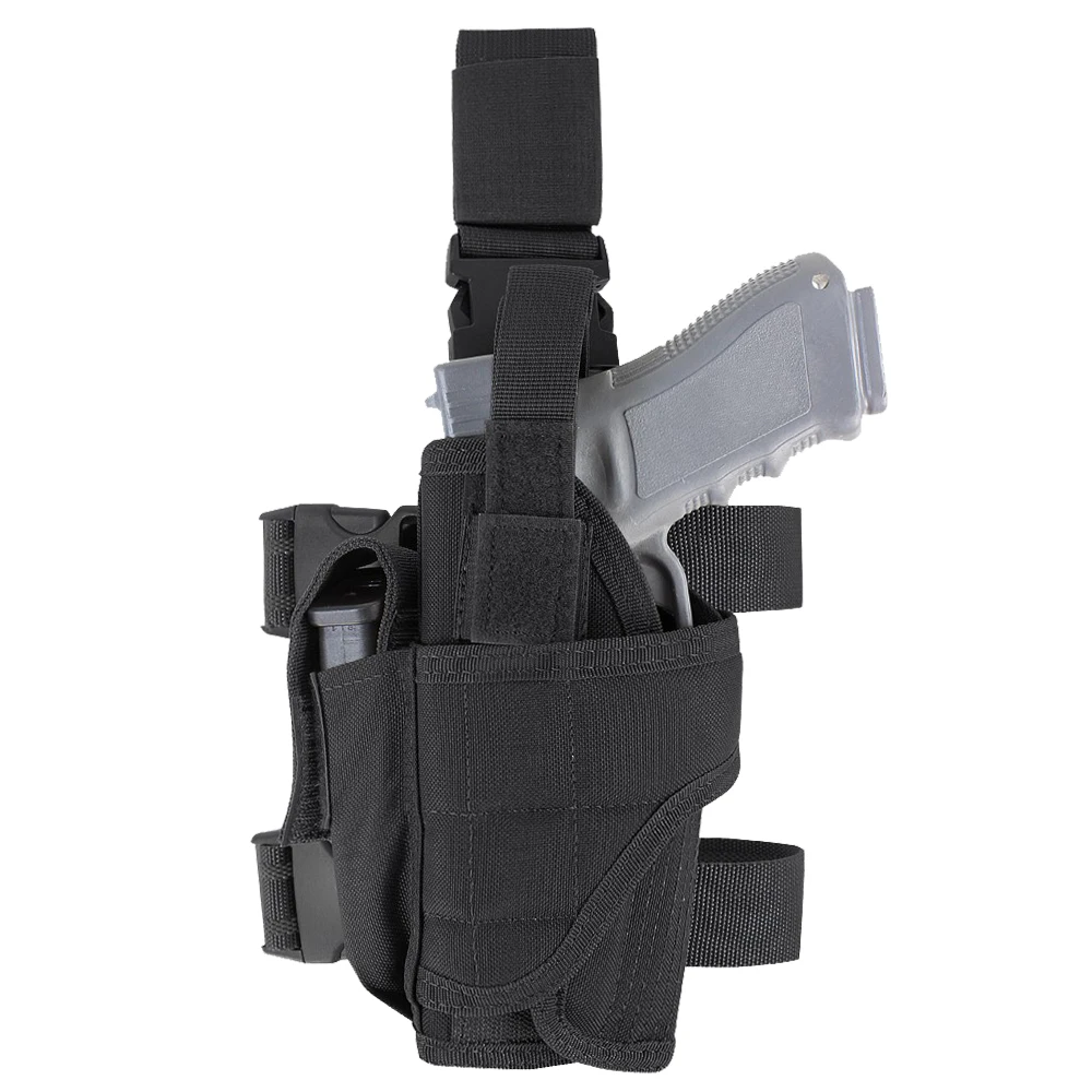

Tactical Gun Holster Glock Revolver Holster Pouch Military Nylon Left/Right Drop Leg Bag for Glock Beretta Adjustable Hunting