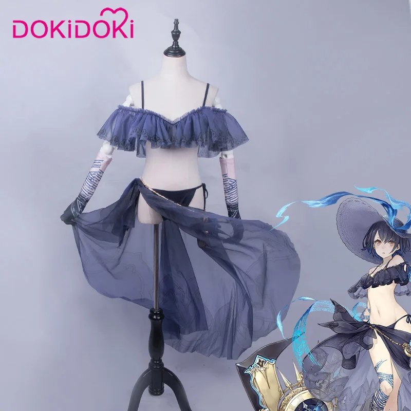 DokiDoki игра косплей SinoAlice Алиса Косплей Костюм Купальник женский соблазнительный костюм SinoAlice Алиса девушки синий купальник
