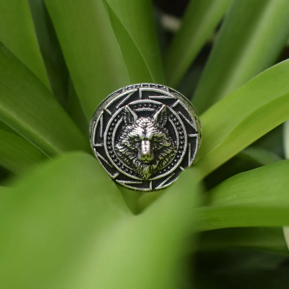 

viking wolf ring amulet christmas gift