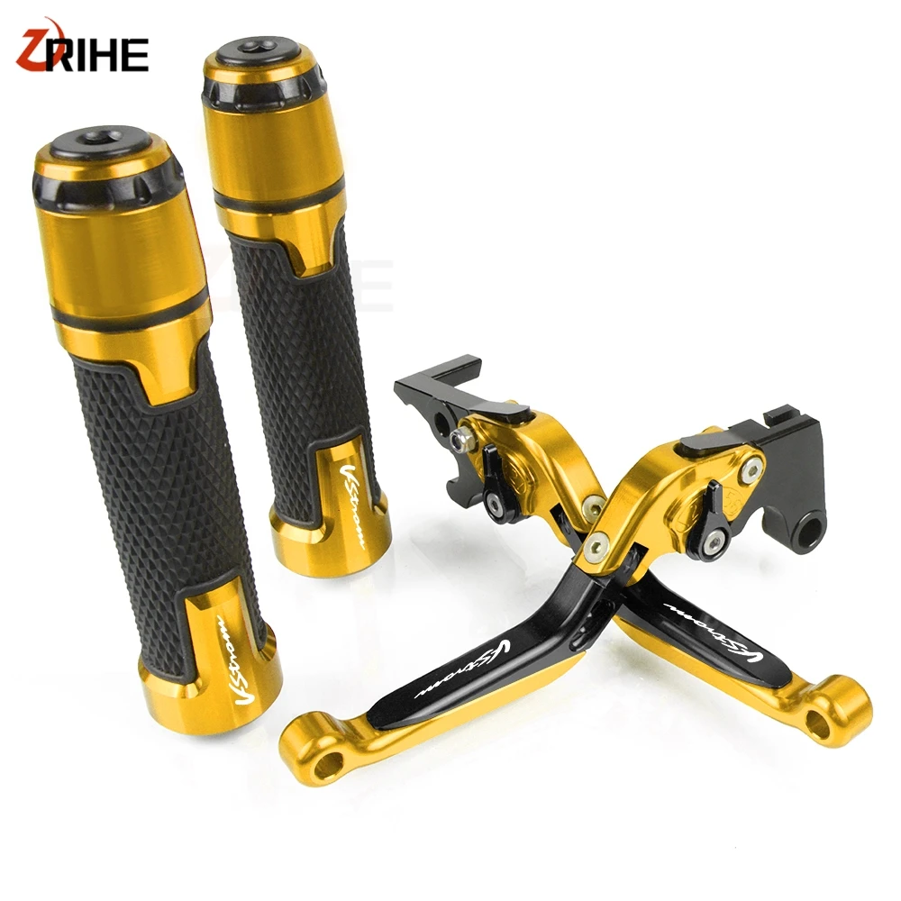 

For Suzuki DL650/V-STROM 2004-2010 Aluminum Motorcycle Accessories Adjustable Foldable Brake Clutch Levers and Handlebar Grips