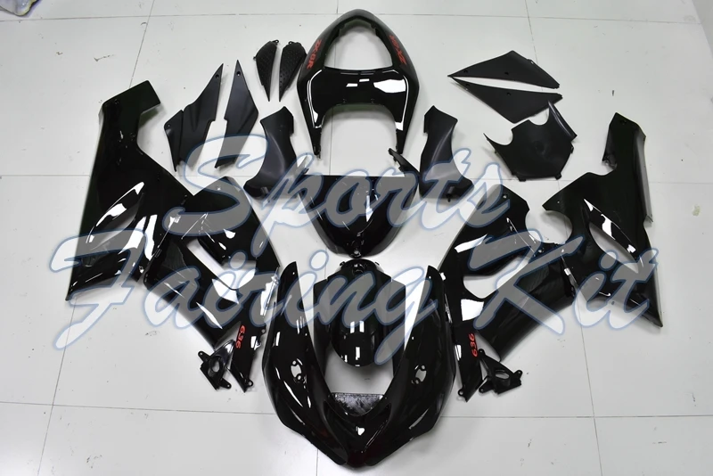 Наборы тела для ZX6r 636 2005 2006 Черный Abs обтекатель ZX 6r 05 полный комплект Kawasaki