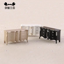 1 шт. 1:25 кукольный домик Европейский стиль шкафчик модель мини внутренняя мебель миниатюрная кукла аксессуары для спальни