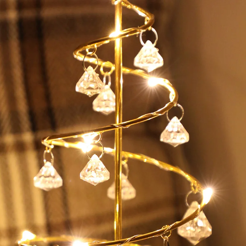 Горячий светодиодный светильник для рождественской елки на батарейках для украшения стола и окна для дома и офиса FQ-ing