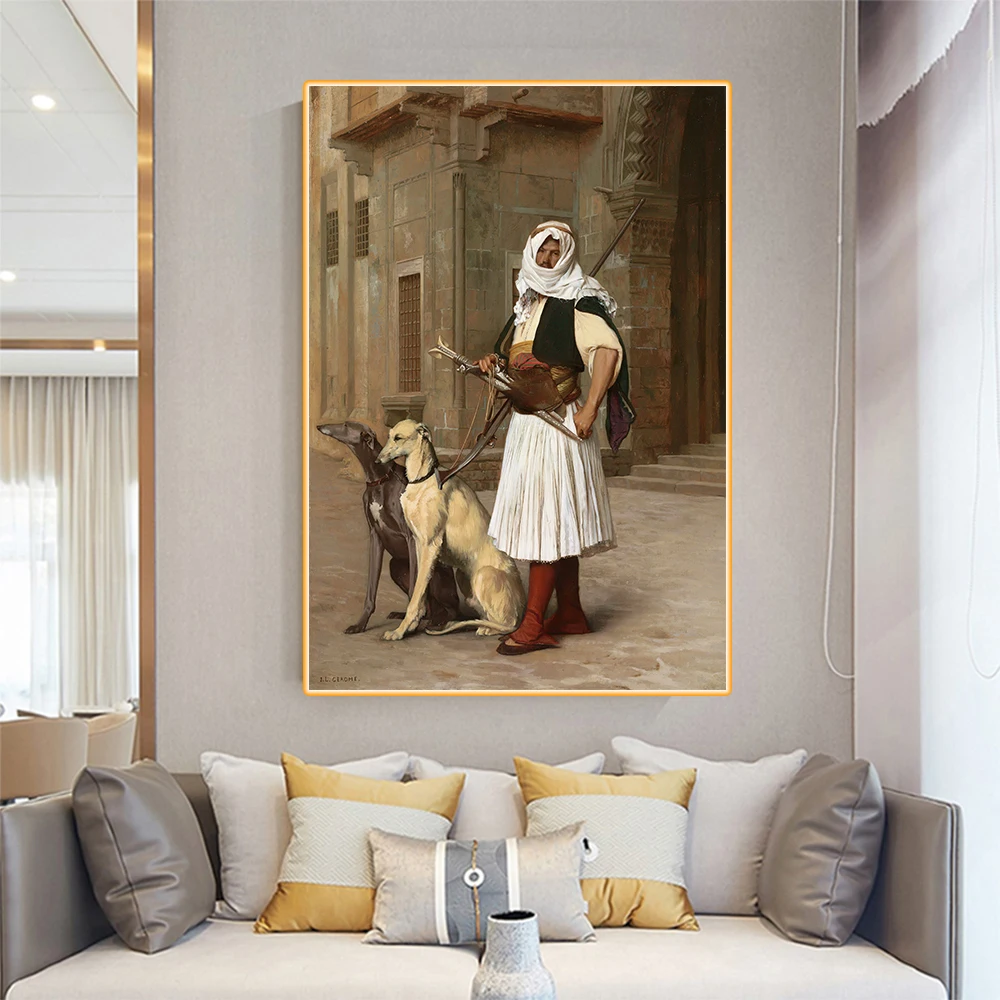 Citon Jean Leon Gerome Officer Arnaut Canvas Холст Картина маслом всемирно известный художественный