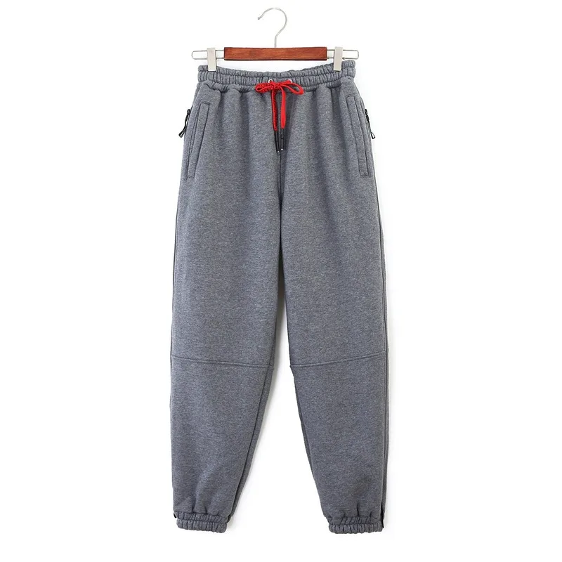 

FUN-PROUDER 2020 Autumn and Winter New Ladies Fleece Guard Pants Hip Hop Stage Trousers Skateboard Pants Trendy Fashion Women