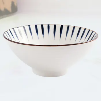 

1Pc Japanese Style Bowl Serving Food Container Ramen Container Ceramic Bowl for Noodle Food Restaurant Kitchen