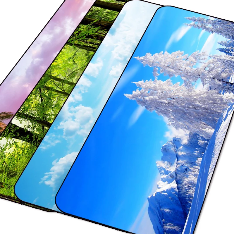 800 * 300 2mm Large Scenery Mouse Pad Cute Anime Gaming Computer Keyboard Mat Gamer Kawaii Desk Education & Office Supplies | Канцтовары