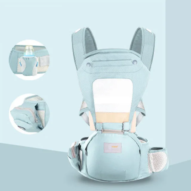 Breathable-Mint Эргономичный рюкзак-кенгуру для младенцев и детей, кенгуру для новорожденных, слинг для путешествий, 0-36 м - Цвет: Breathable-Mint
