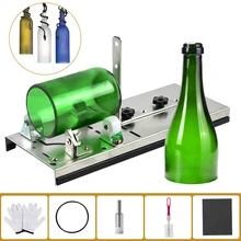 Резак для стеклянной бутылки с перчатками инструмент для очков Набор Профессиональный DIY машина для резки вина пива алкоголь виски шампанское ремесло