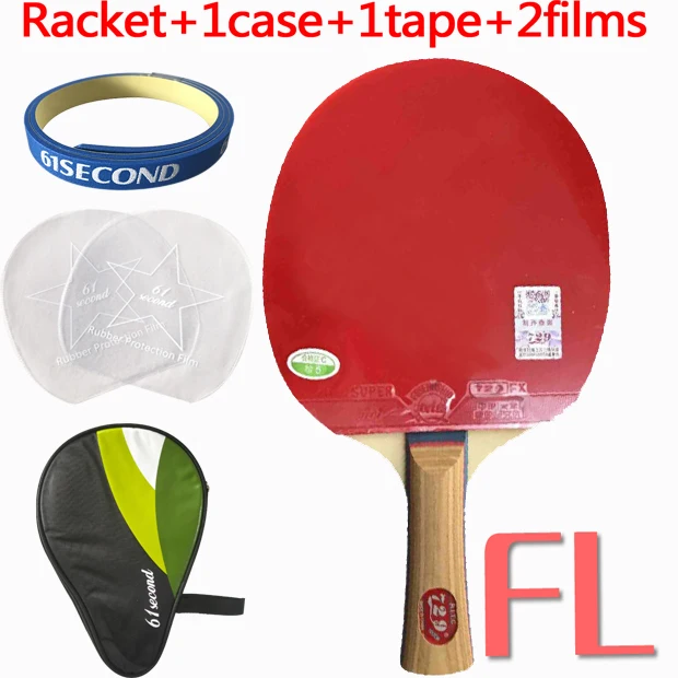 FL with 1 case Ритк 729 1020# pips в настольный теннис ракетки пинг понг весло летучая мышь - Цвет: FL with 1 case