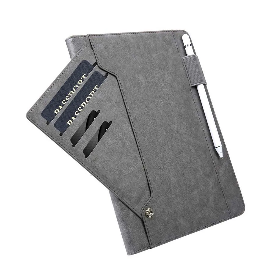 for iPad Pro 11 2018 Magnetic Case Luxury Leather Card Slot Pencil Holder Flip Case Smart Cover for iPad Pro 11 Auto Sleep Wake (38)