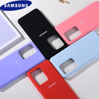 

S20 Ultra Case Original Samsung Galaxy S20 Plus S 20 Silky Silicone Cover Soft-Touch Back Protective Shell For S 20 + S20 Ultra