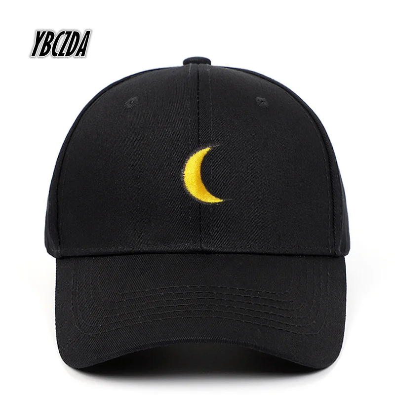 

New products in spring summer moon Embroidered Baseball Cap Dad Hat Cartoon Cotton fashion snapback Hip hop cap hats Bone Garros