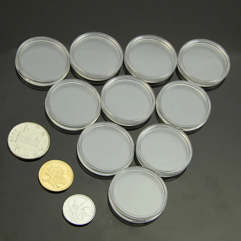 Coin Storage Capsules Holder Capsule Coin 26mm Cases Storage