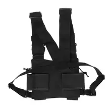 Нагрудный ремень нагрудный передний пакет Чехол кобура жилет Риг переноска для двухстороннего радио для Baofeng TYT Wouxun Motorola Walkie Talkie