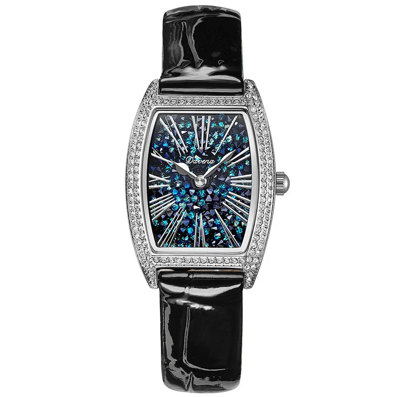 Новинка 2020 женские часы римские цифры кварцевые для женщин Cask-type белое золото