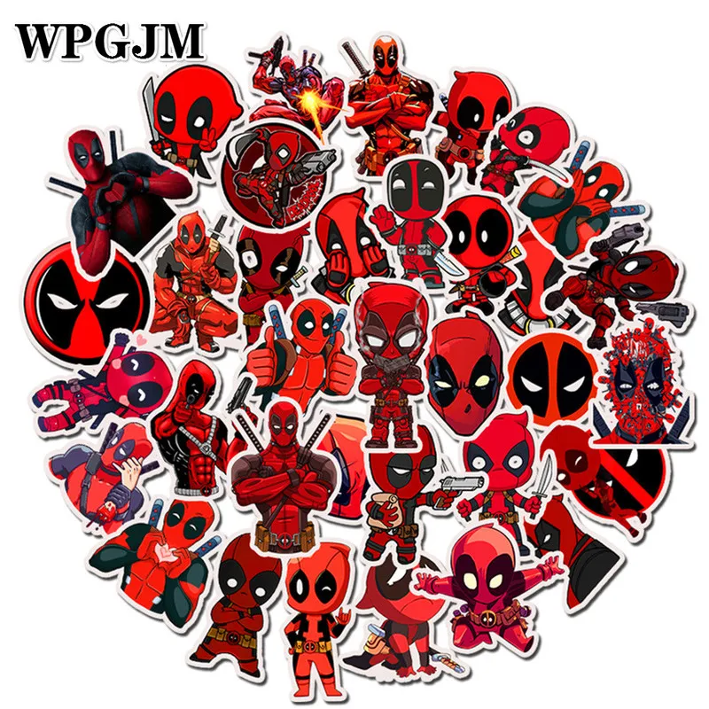 

35Pcs/Pack Cool Super Hero MARVEL Stickers Kids Toy The Avengers Sticker Bomb for Skateboard Luggage Laptop Notebook Car TV