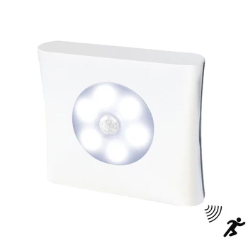 

Square 6LED PIR Motion Sensor Light Led Nightlight for Cabinet Closet Wardrobe Hallway Night Lamp Home Brightness Night Light