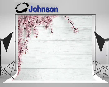 

Discount Gray White Wooden Board Flowers studio background Computer print party backdrop