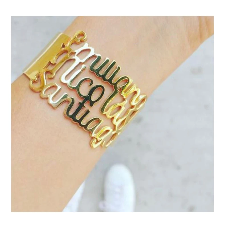 Gold Bracelet for women Custom Name Bracelet Personalized Name Bracelet Fashion Jewelry