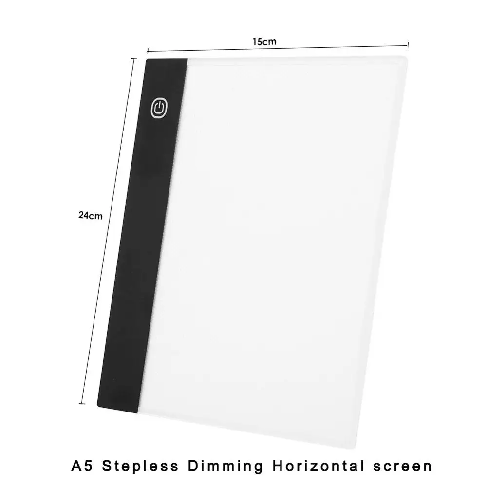 Графический планшет A3 A4 A5 светодиодный планшет для рисования тонкий художественный трафарет, трафарет для рисования, Настольный светильник, трехуровневый, Прямая поставка - Цвет: A5  SDHS