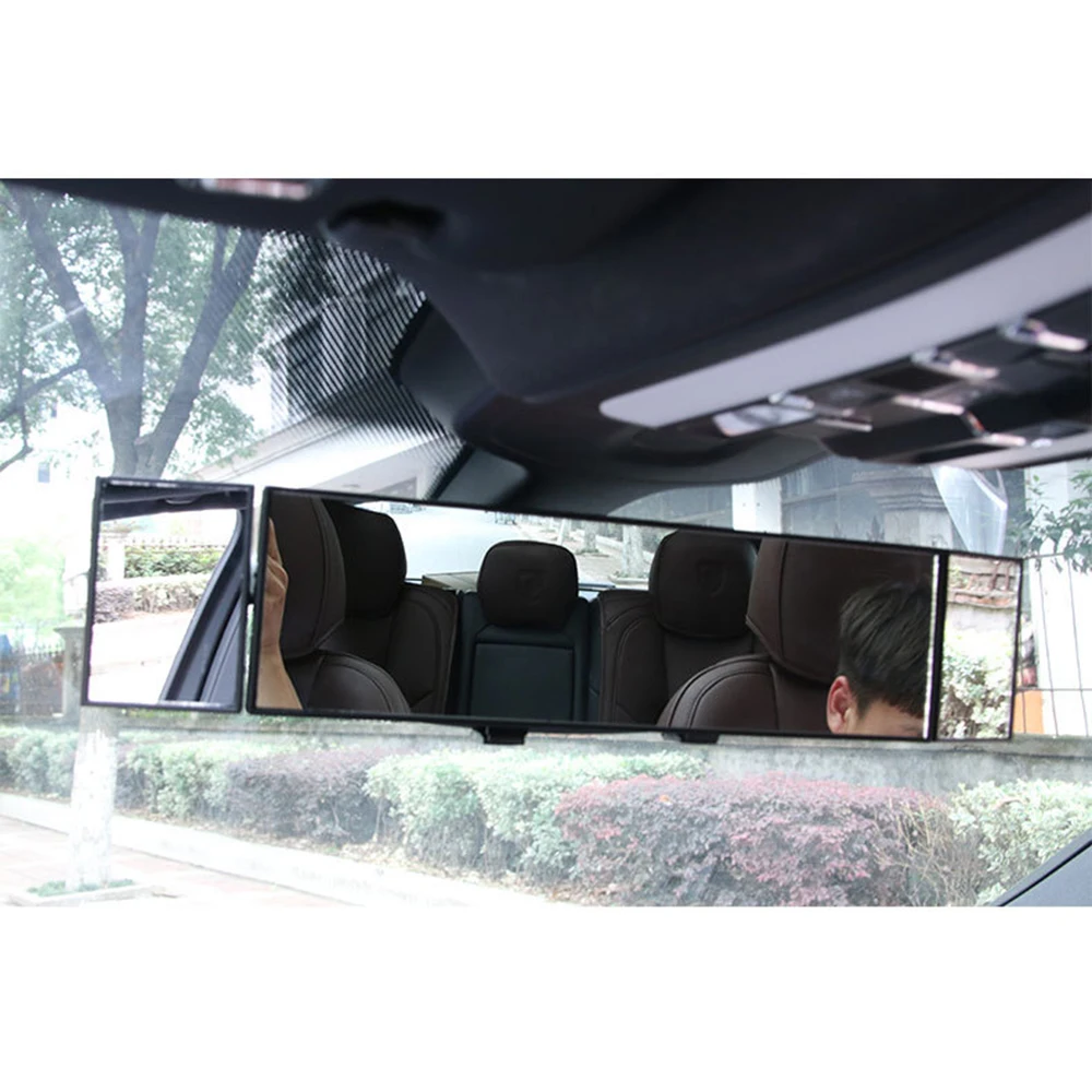 Multi Functional Rear View Mirror Black Accessory Replacement Panoramic