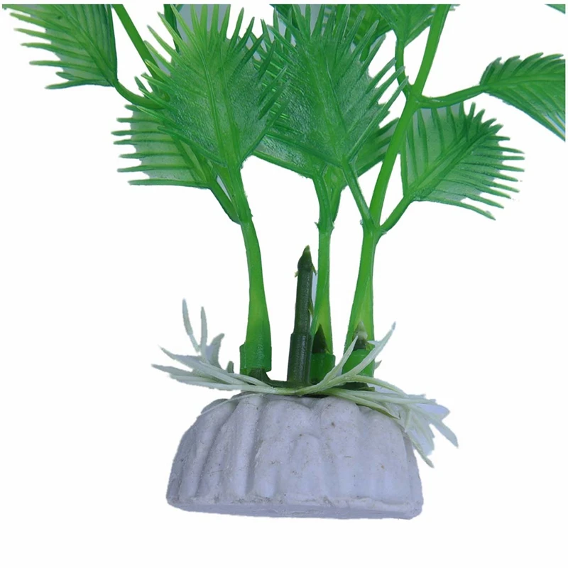 2 Pcs Artificial Plant:1 Pcs Green Plastic Aquarium Decoration& 1 Pcs Art Plant 20 Cm Aquarium Decorative Water Plants