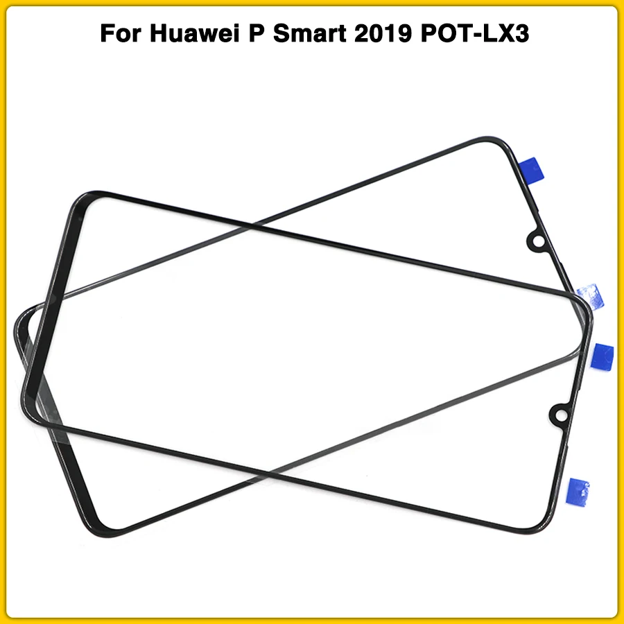 ЖК-передний стеклянный объектив для huawei P Smart POT-LX3 POT-LX1 Сенсорная панель ЖК-передняя внешняя стеклянная Замена объектива