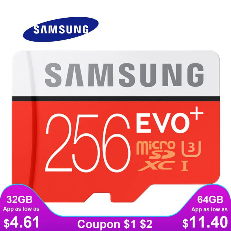  SAMSUNG Micro SD 32GB SDHC SDXC Класс EVO + EVO UHS Class 10 С10 TF Trans Flash 