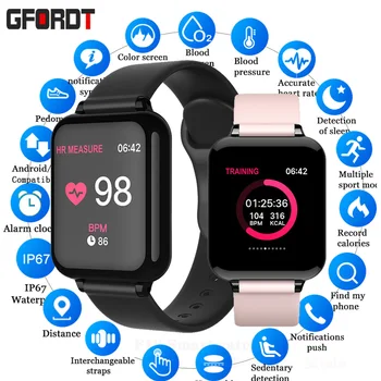 

B57 Smart Watch IP67 Waterproof Bluetooth Smartwatches Heart Rate Monitor Multiple Sport model Fitness Tracker for Man Women kid