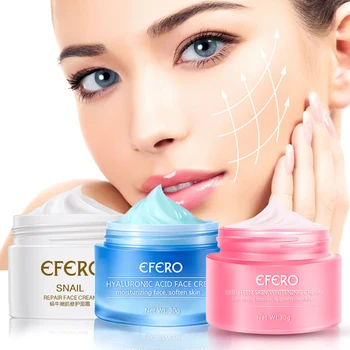 

Snail Essence Face Cream Hyaluronic Acid Anti-aging Moisturizer Cream Collagen Whitening Freckle Cream Remove Melasma Acne Spots