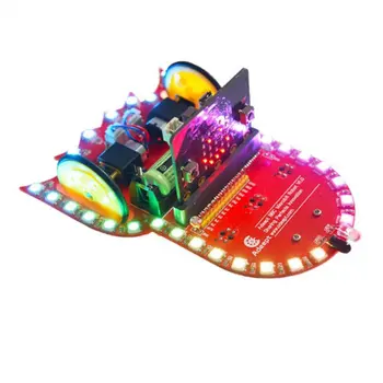 

Micro: Bit Dreamy Starry Sky Colorful Led Lamp Educational Supplies Tracking Obstacle Avoidance Robot