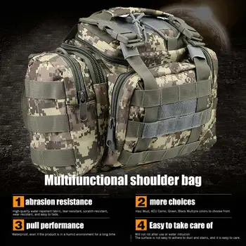 

Shoulder Bags Camping Cycling Day Bag Hiking CrossBody Bag Chest Pack Multipurpose Fashion Oxford Cloth 600D Outdoors Sports