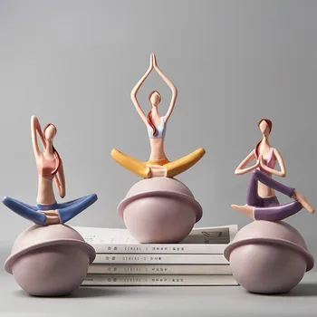 

Simple bedroom yoga girl adornment Zen entrance porch partition dance female decorations YHJ022806