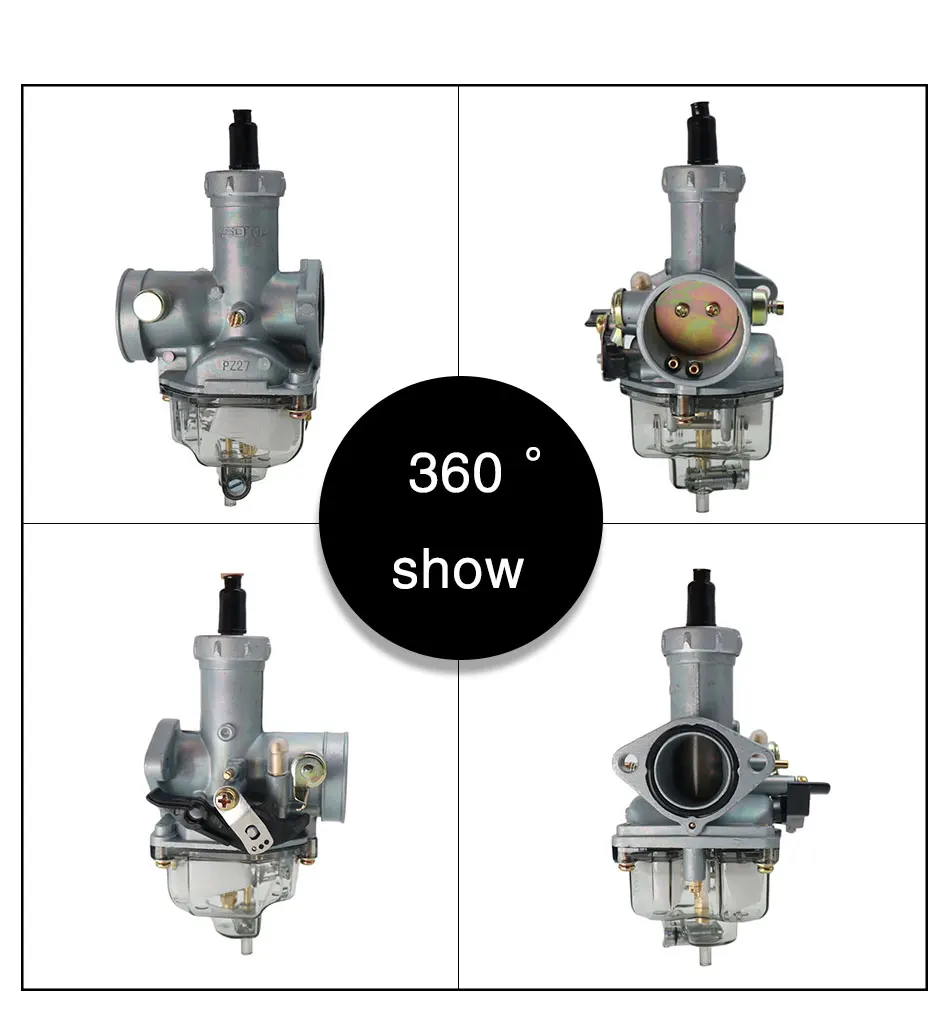 30mm Carb PZ30 Carburetor Power Jet with Nylon Float Bowl For 200cc 250cc Motocross Cable Choke Pit Dirt Bike ATV 31 - Racext 30mm Carb PZ30 Carburetor Power Jet with Nylon Float Bowl For 200cc 250cc Motocross Cable Choke Pit Dirt Bike ATV - - Racext 30