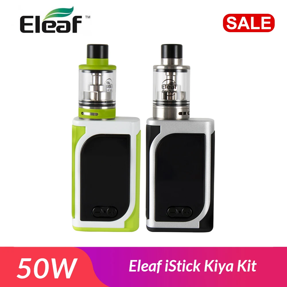 

Original Eleaf iStick Kiya Kit 50W + GS Juni Atomizer 2ml built in 1600mah battery electronic cigarette VS X-priv baby vape kit